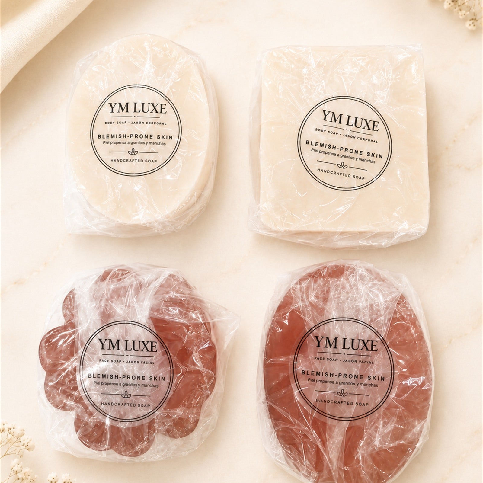 Blemish-Prone Skin Handmade Soap Gift Set - 4 Piece Face & Body Collection