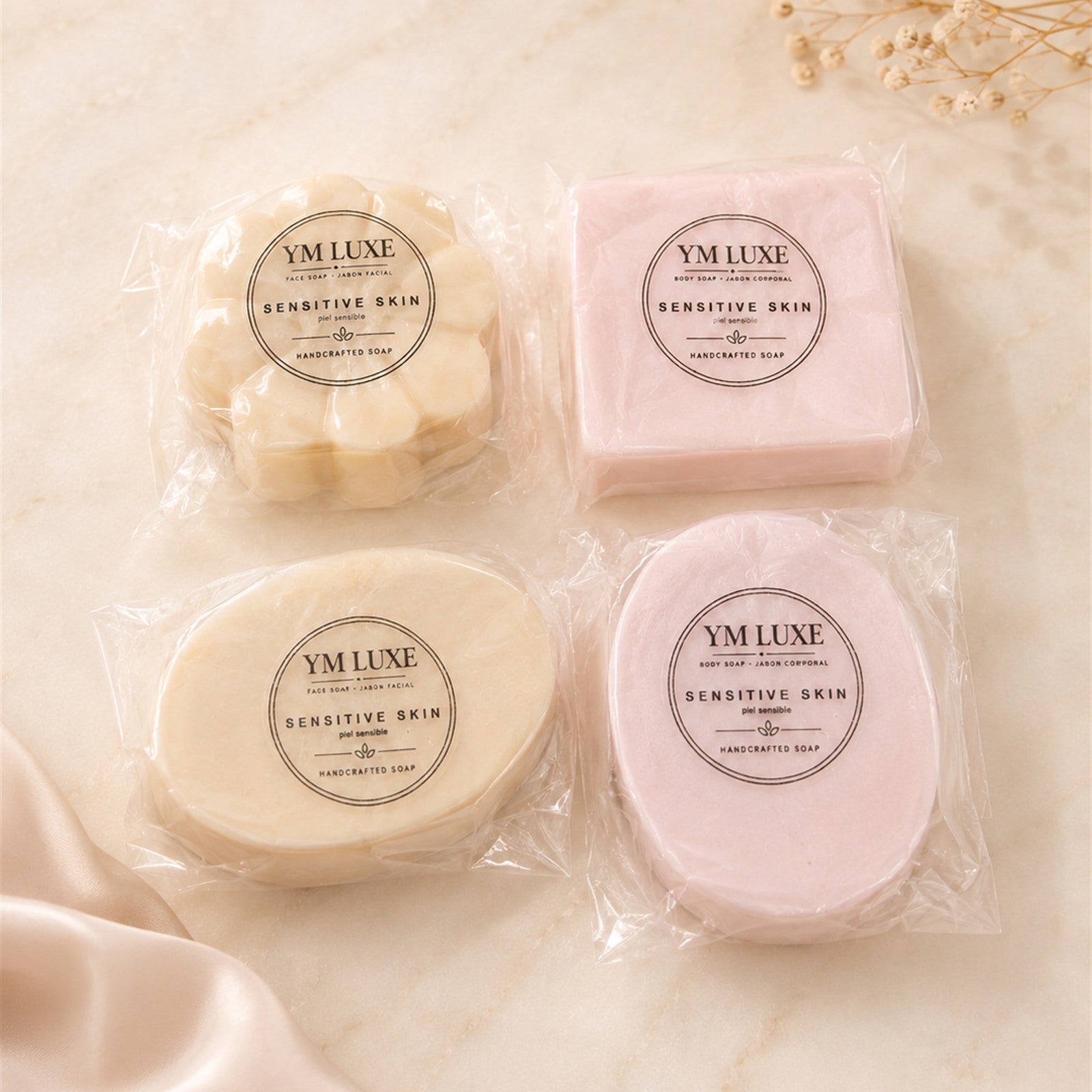 Sensitive Skin Handmade Soap Gift Set - 4 Piece Face & Body Collection