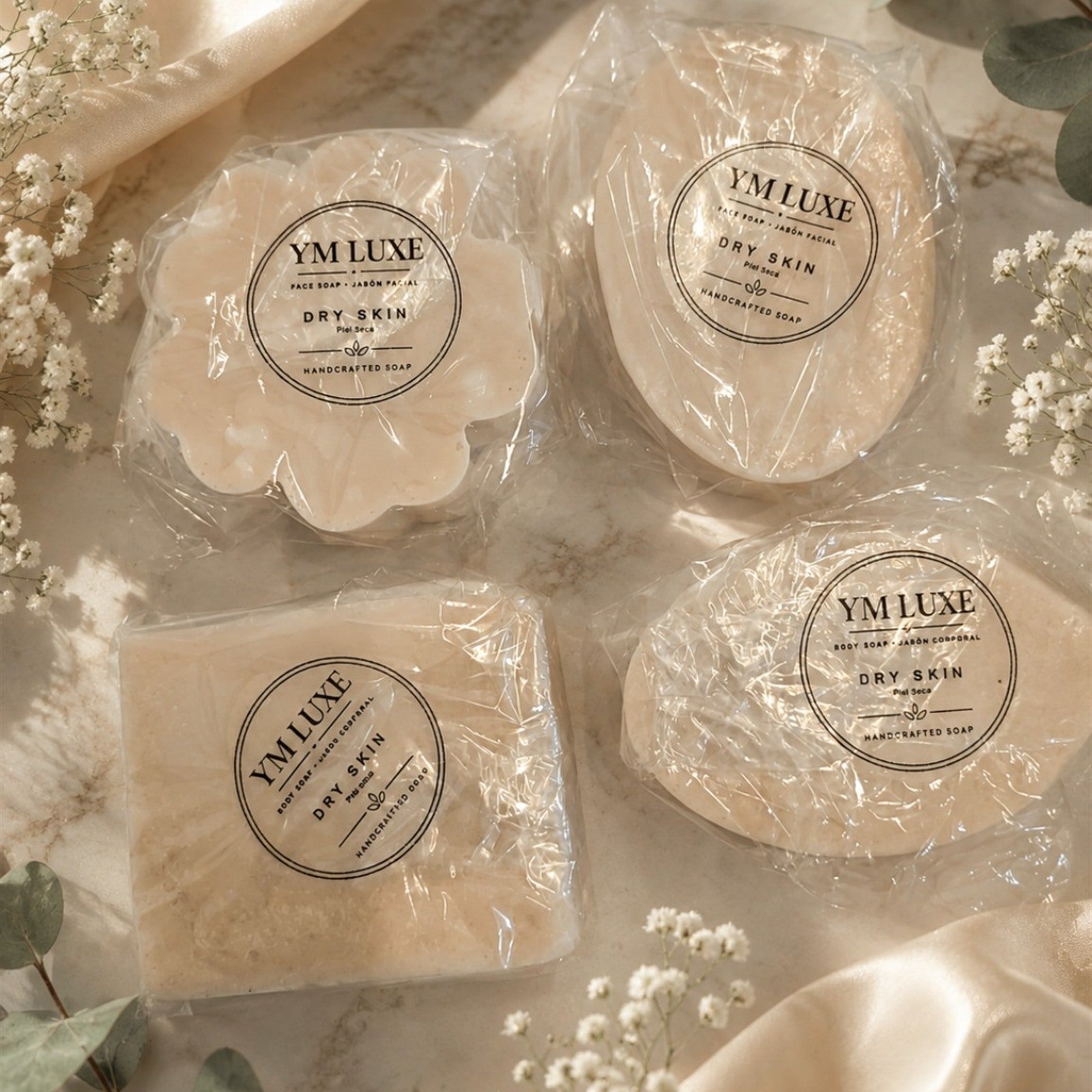 Dry Skin Handmade Soap Gift Set - 4 Piece Face & Body Collection