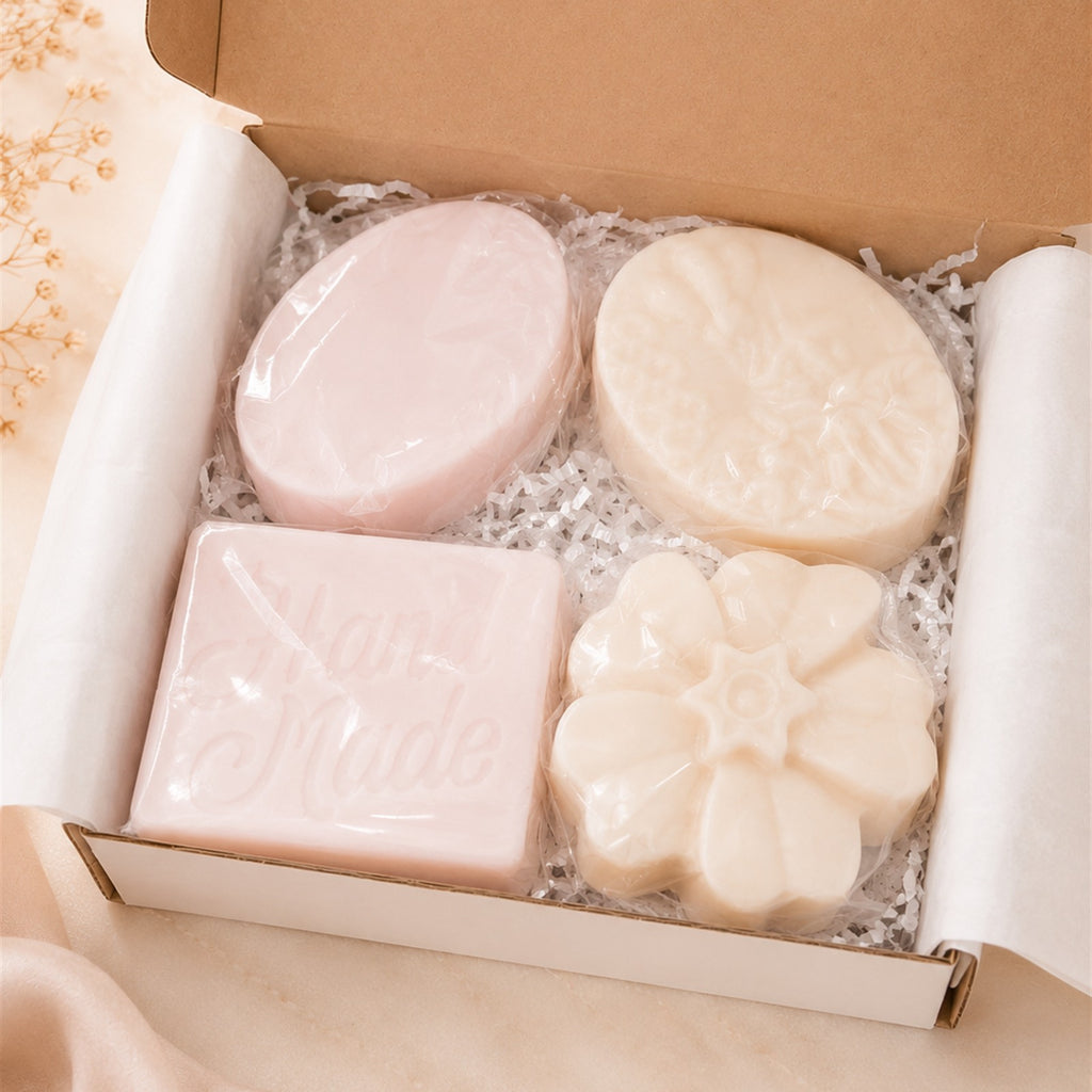 Sensitive Skin Handmade Soap Gift Set - 4 Piece Face & Body Collection