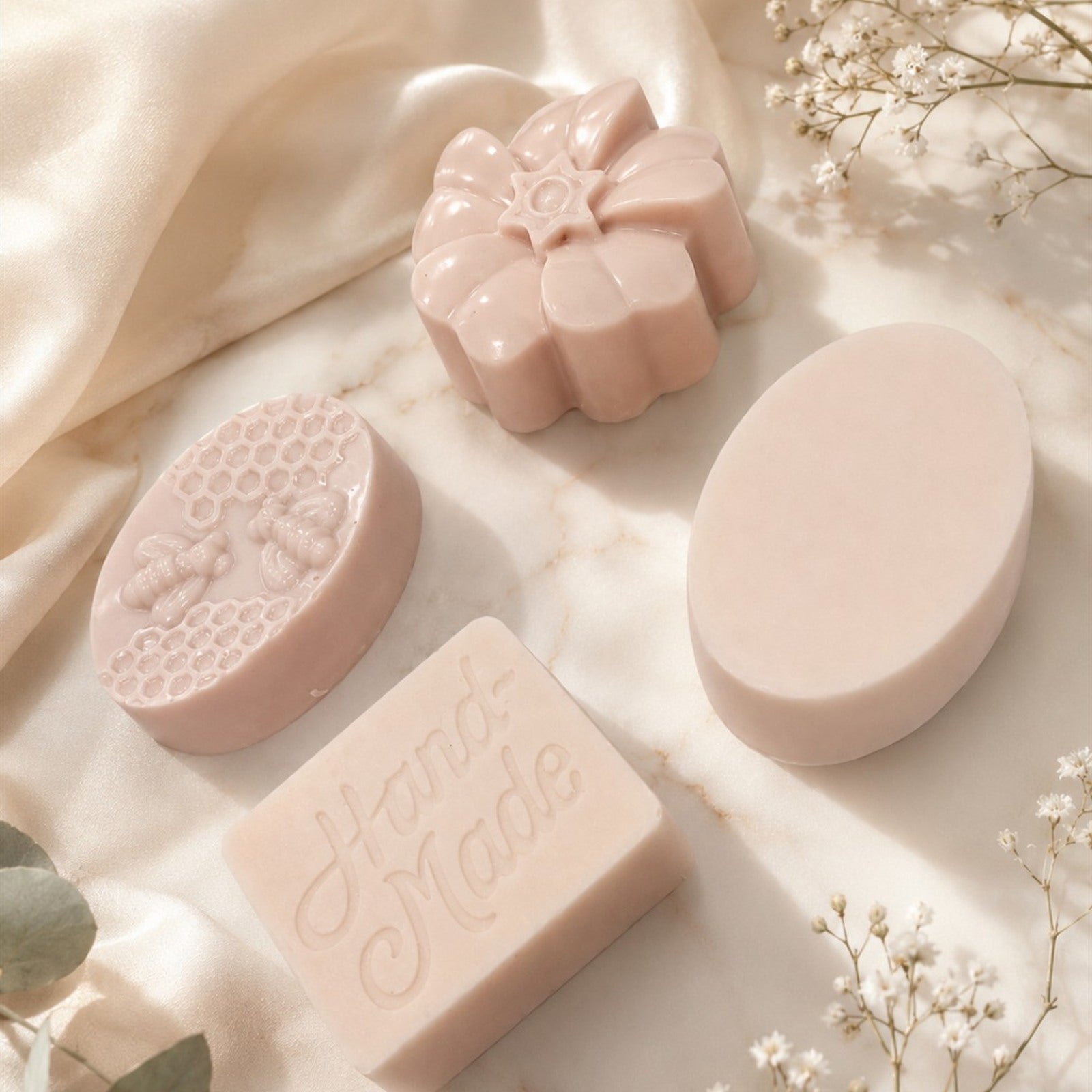 Dry Skin Handmade Soap Gift Set - 4 Piece Face & Body Collection