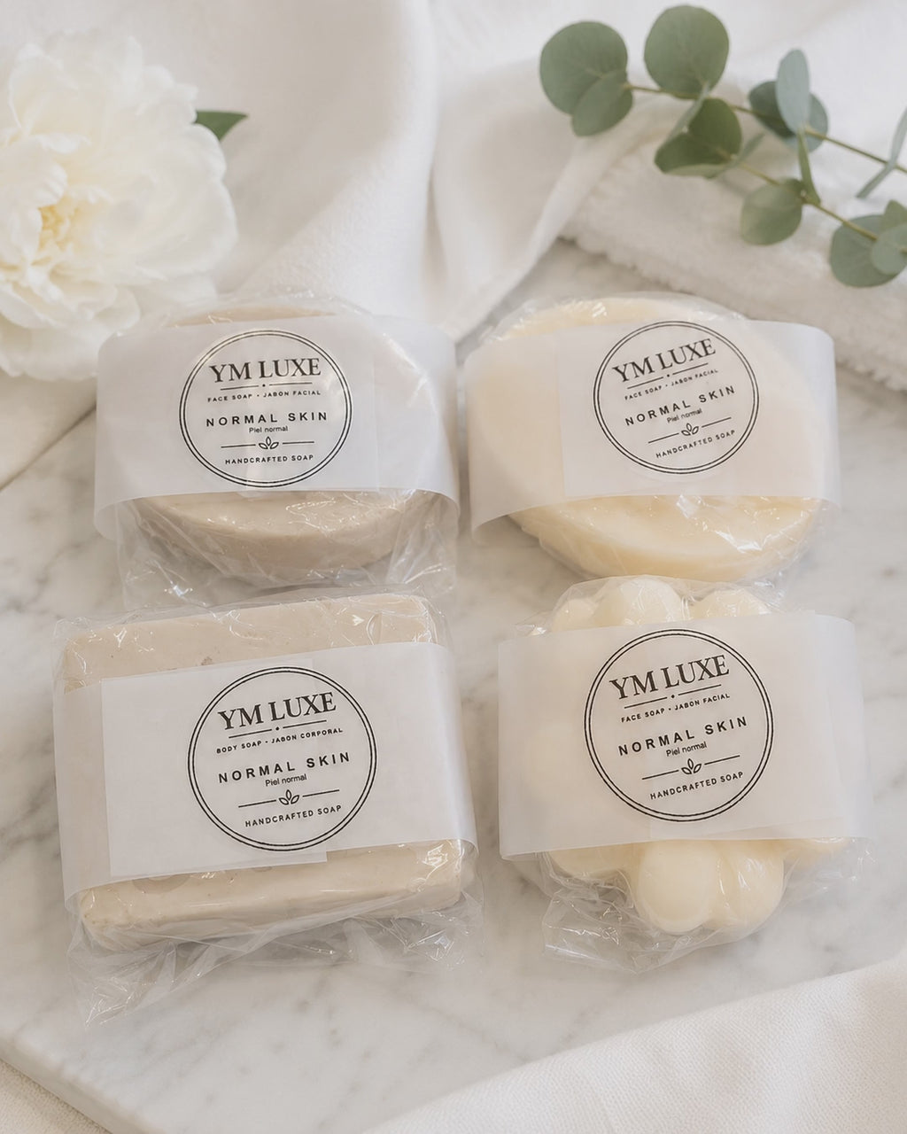 Normal Skin Handmade Soap Gift Set - 4 Piece Face & Body Collection
