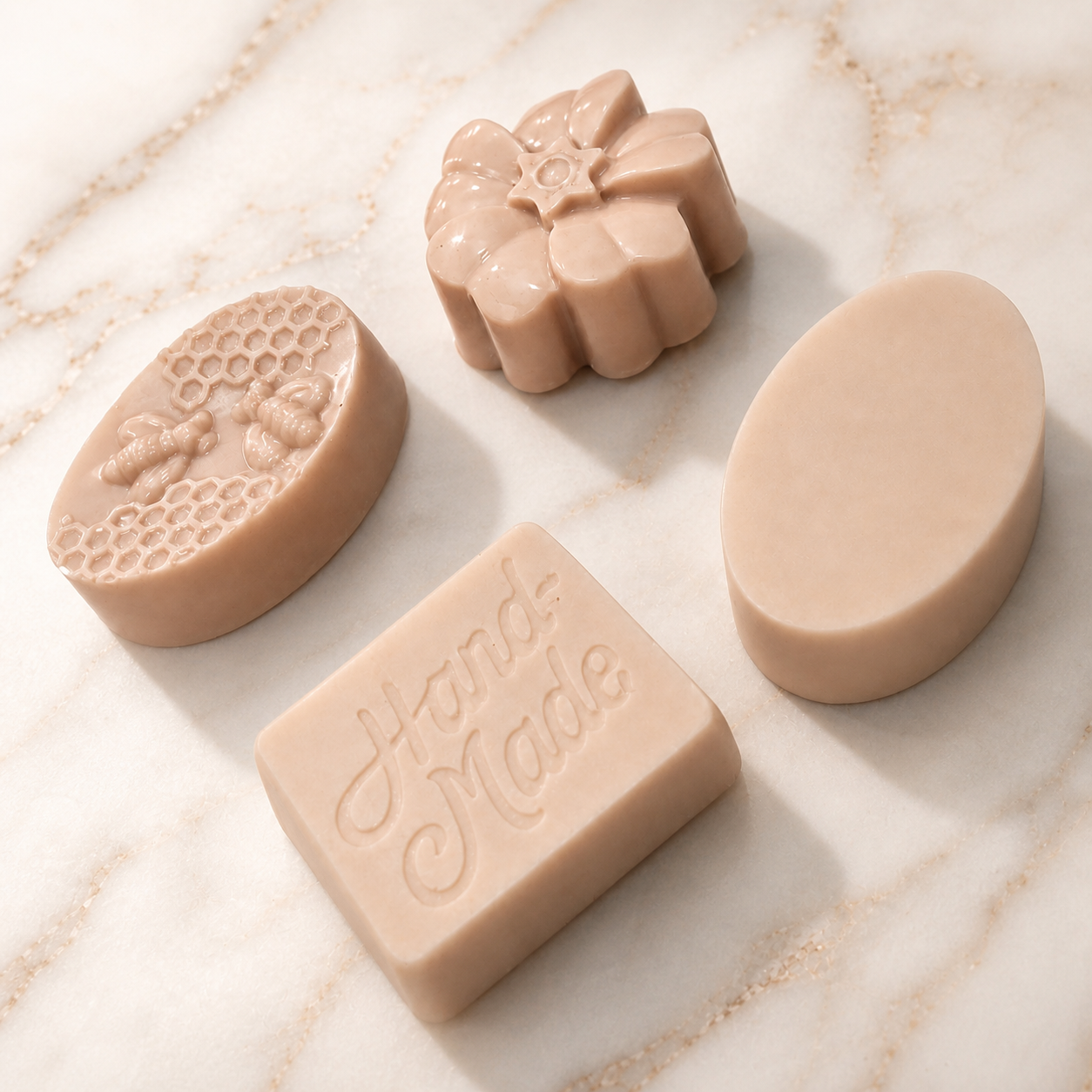 YM Luxe Normal Skin Handmade Soap Gift Set – 4 Piece Face & Body Collection